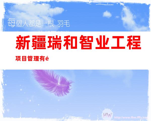 新疆瑞和智业工程项目管理有限责任公司