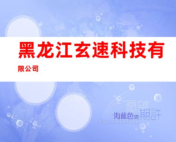 黑龙江玄速科技有限公司